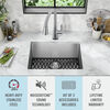 Lavabo de cocina con un receptáculo de acero inoxidable de 23" de montaje bajo encimera con accesorios